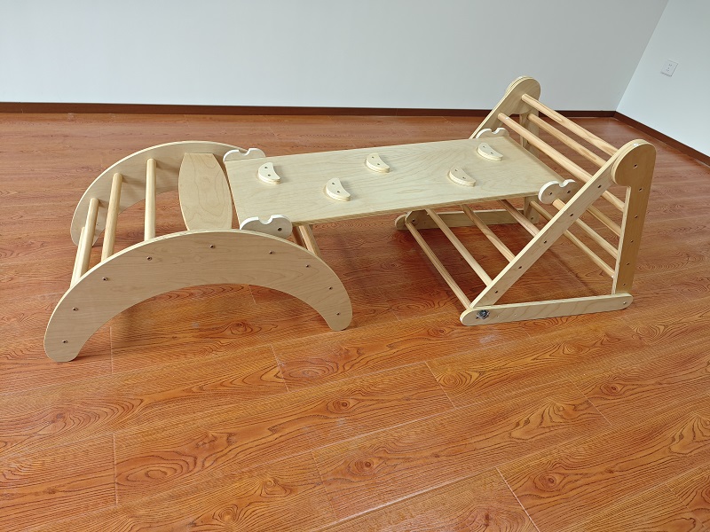 Hot Selling 3-in-1 Montessori  - đánh giá và giá Kids Outdoor Climbing Frame