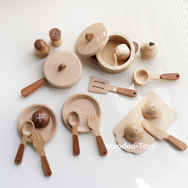 Maoduo Toys Beech Wooden Kids  - đánh giá và giá Kids Outdoor Kitchen Accessories