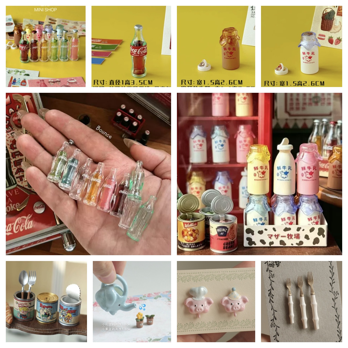 Mini Cola Milk Bottle Set 6 Co - đánh giá và giá Kids Outdoor Kitchen Accessories